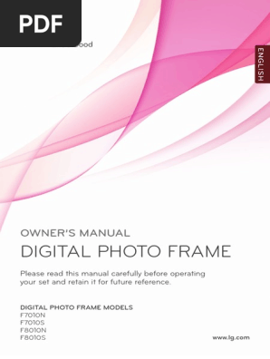 LG Digital Photo Frame Manual