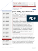 Current Effective Topical Therapies in The Management of Psoriasis