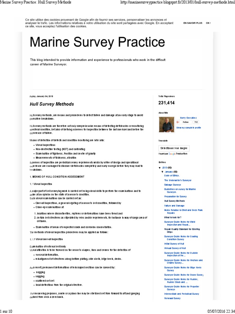 Hull Survey Methods | PDF | Radiography | Surveying