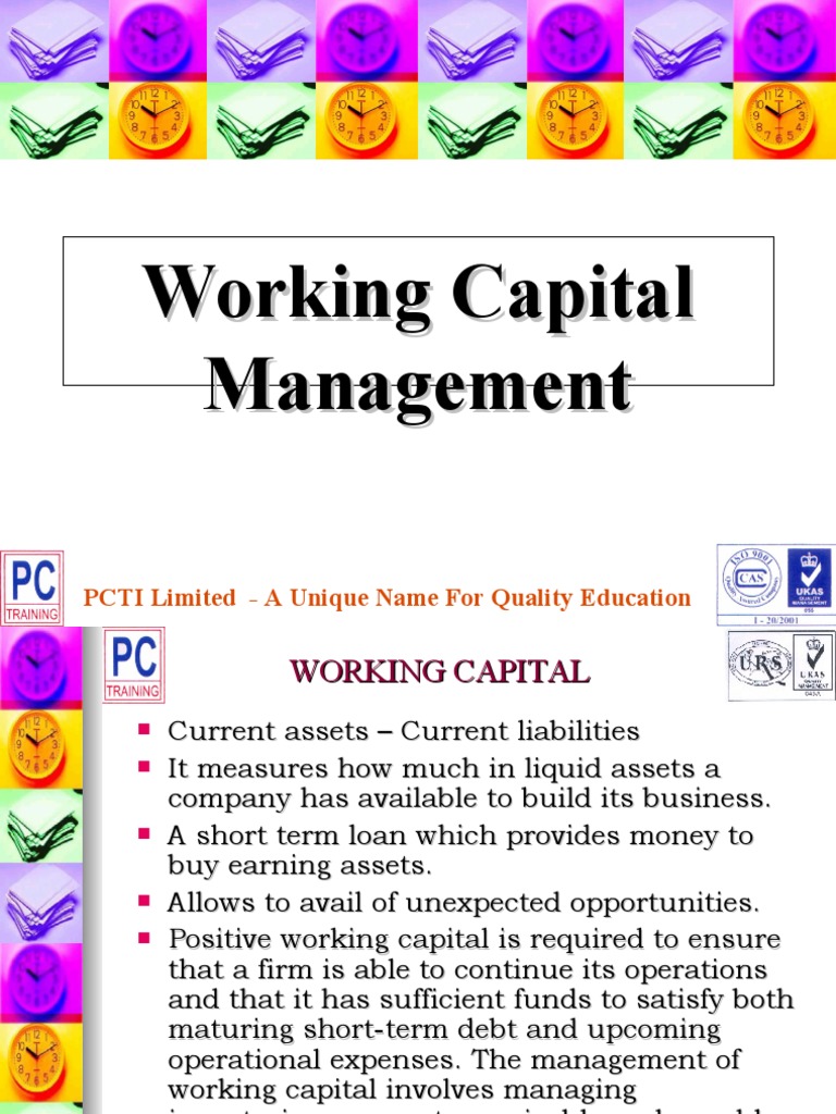 Working Capital Management | PDF | Working Capital | Reserve Requirement