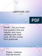Gratitude List: by Bows