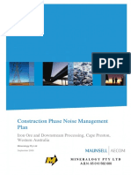 Construction Phase Noise Management Plan