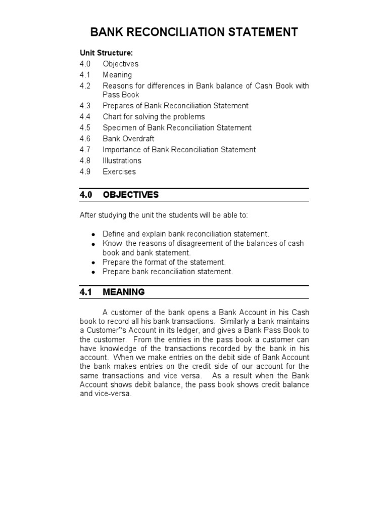 Chp1 Bank Bank Recon STMT | PDF | Debits And Credits | Bookkeeping