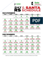 Destiny USA Santa Schedule 2016