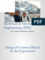 Electrical & Electronic Engineering (EEE) : By: Youssef, Mohanad, & Karim