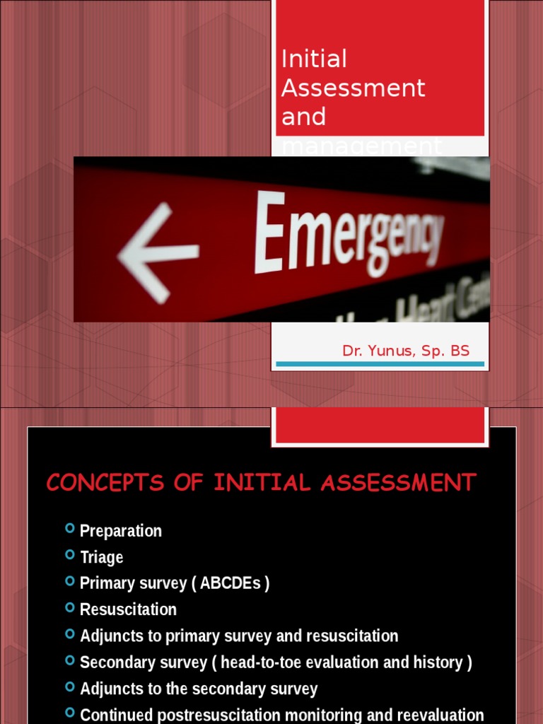 Initial Assessment and Management in Trauma | PDF | Cardiopulmonary ...