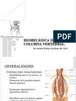 Biomecánica de La Columna Vertebral