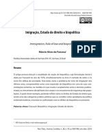 Artigo - Imigração, Estado de Direito e Biopolítica