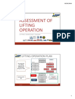 Assessment of lifting operation plan