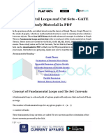 Fundamental Loops and Cut Sets - GATE Study Material in PDF