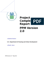Project Completion PPM Version 2.0