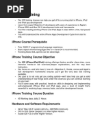 I-Phone online training-course content