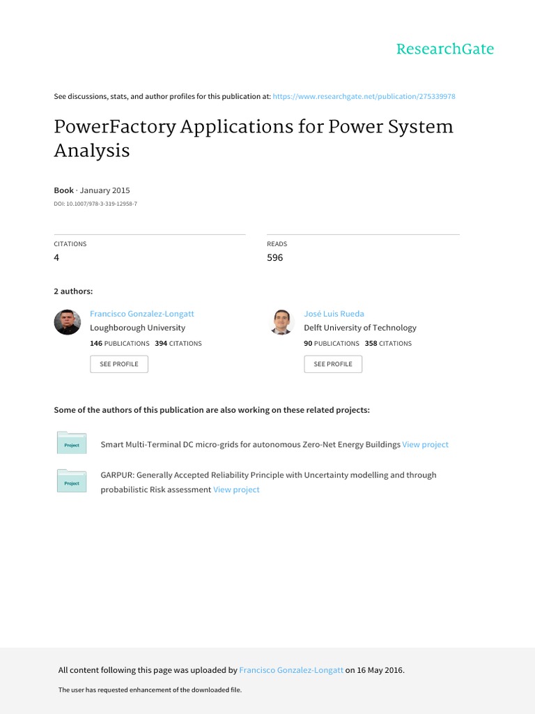 PowerFactory for System Analysis | PDF