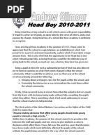 Speech for headboy election in school