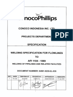 COPI - Welding Spec For Flowlines To API 1104-1999