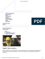Supply Chain Analytics - EdX