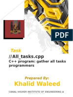 C++ Program: All Tasks .CPP