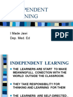 Independent Learning: I Made Jawi Dep. Med. Ed