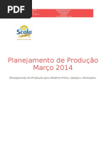 Relatório - Planejamento Produção Março 2014