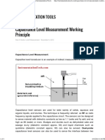 Capacitance Level Measurement Working Principle Instrumentation Tools