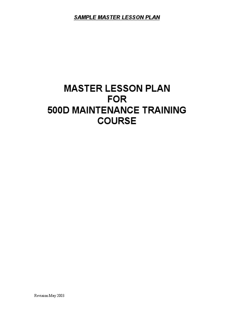 Masterplan | PDF