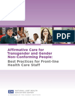 Affirmative Care For Transgender and Gender Non-Conforming People