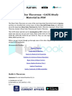 Mean Value Theorems - GATE Study Material in PDF