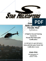 Star Helicopters Private Pilot Syllabus Sample