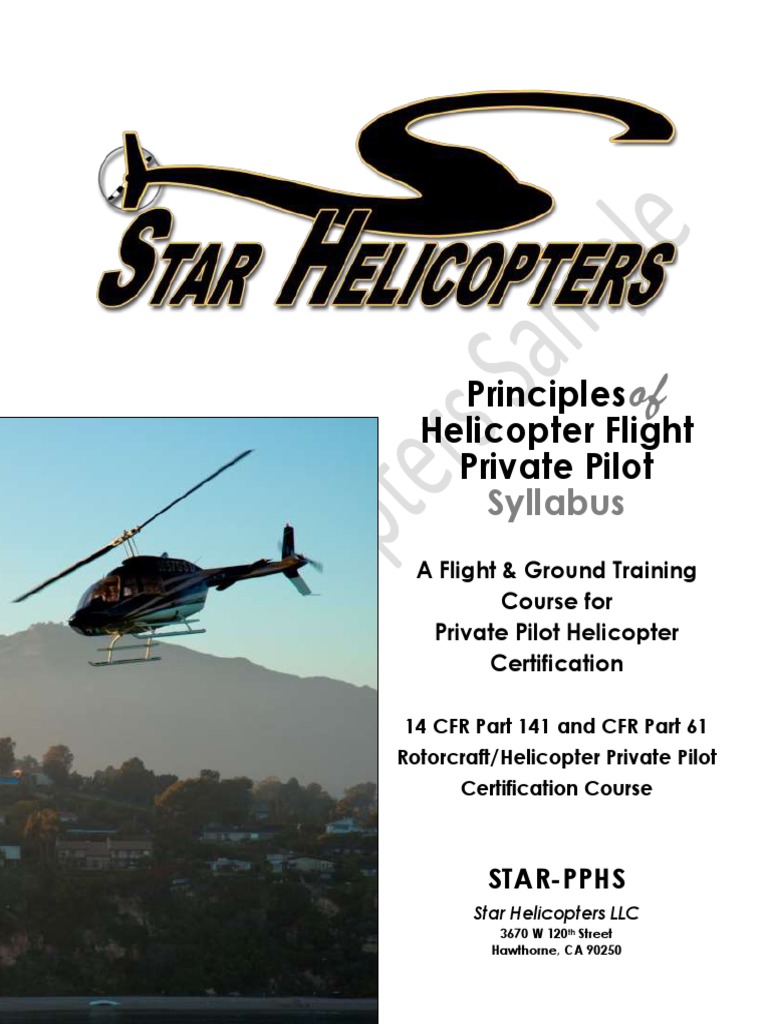 Star Helicopters Private Pilot Syllabus Sample | PDF | Flight ...