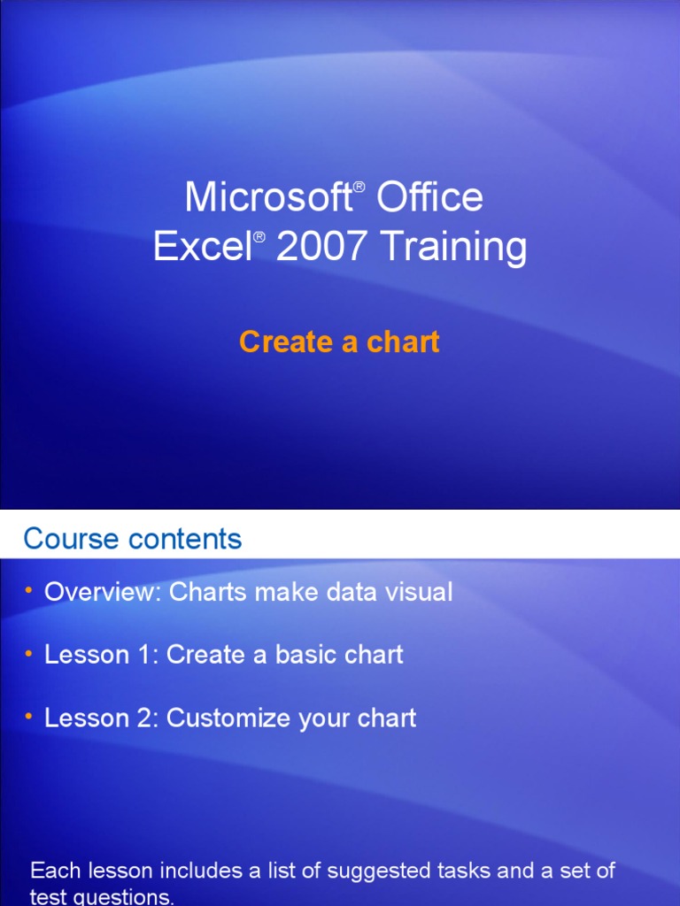 Excel 2007-Create A Chart | PDF | Chart | Microsoft Excel