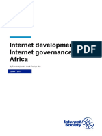 Internet Development and Internet Governance in Africa