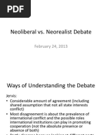 Neoliberals vs. Neorealists