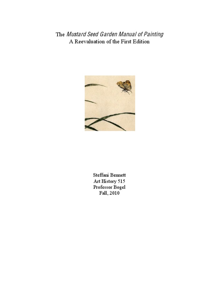 The Mustard Seed Garden Manual of Painting .pdf Qing Dynasty