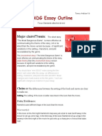 TMDG Essay Outline: Major Claim/thesis