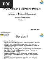 PAN African E-Network Project D B M: Iploma in Usiness Anagement