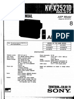 Sony Kv x2521(Diagram)