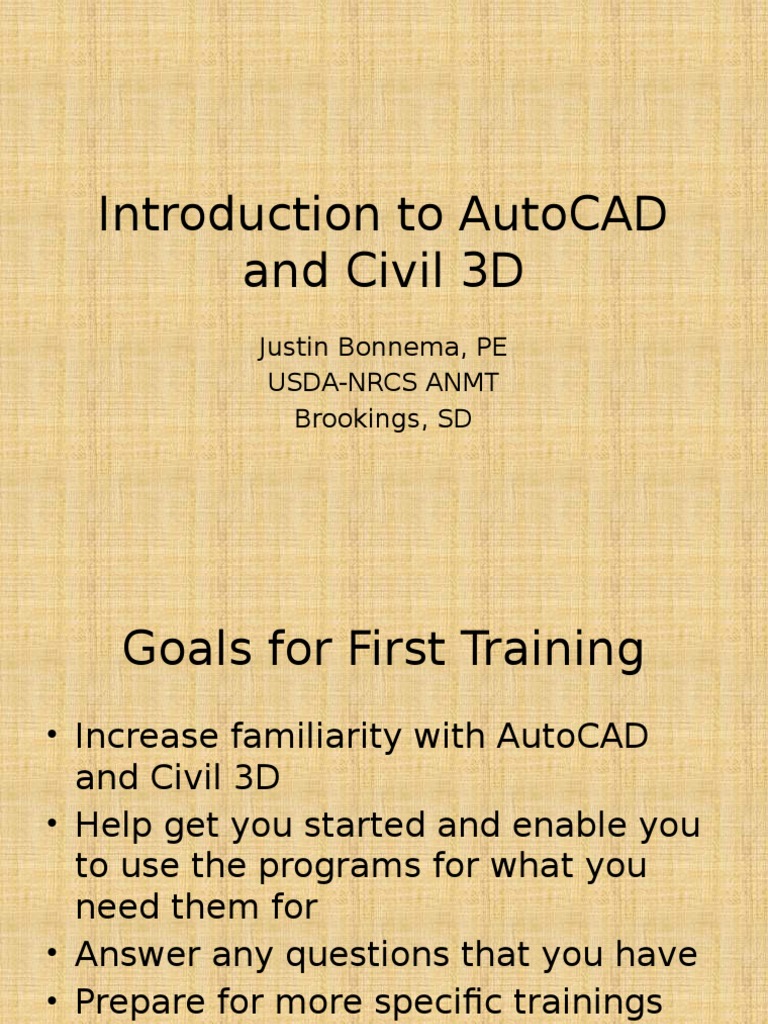 Introduction to AutoCAD and Civil 3D | PDF | Auto Cad | Software