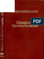 Dicionário de Questões Vernáculas - Napoleão Mendes de Almeida