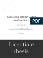 Hietamäki - 2007 - Evaluating Design Usage in A Company