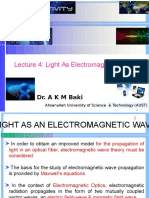 Light As Electromagnetic Wave