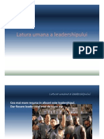 Latura Umana A Leadershipului