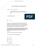 Parametric Models For Regression - Coursera