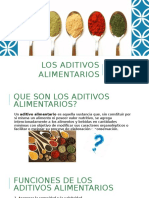 Los Aditivos Alimentarios