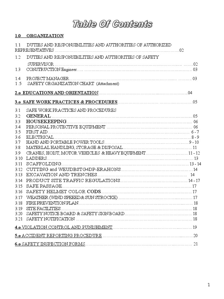 Safety Plan - SHE. Dept | PDF | Traffic | Personal Protective Equipment