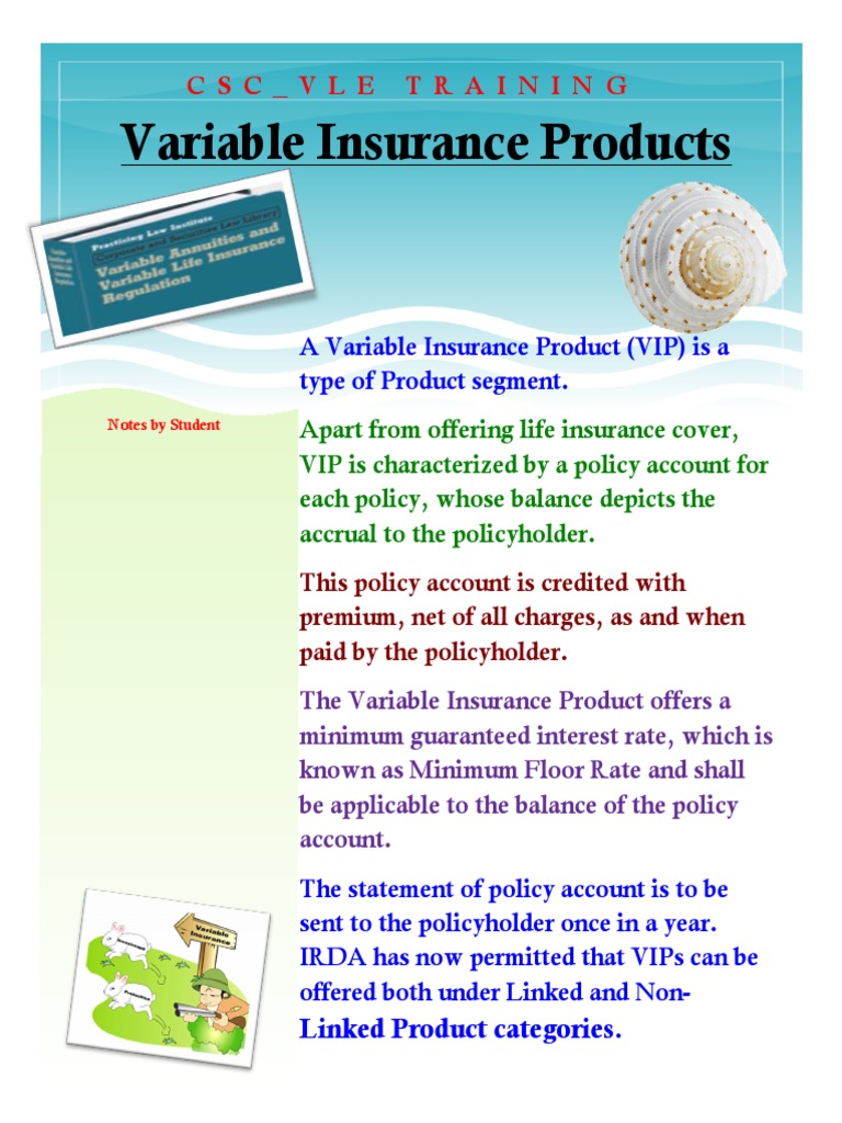 Variable Insurance Products Explained | PDF | Finance & Money Management