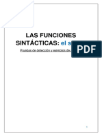 Las Funciones Sintácticas - El Sujeto en La Oración Simple y en La Compuesta