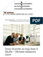 Osvoji 3d Printer Za Svoju Školu Ili Fa..