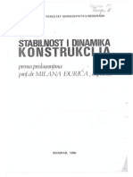 Stabilnost I Dinamika Konstrukcija - Milan Djuric
