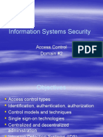 Information Systems Security: Access Control Domain #2