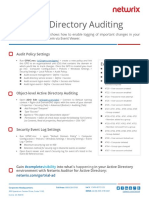 Active Directory Auditing Quick Reference Guide PDF